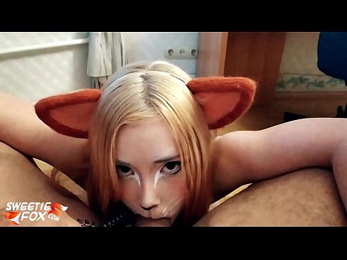 ❤️ Kitsune vale Dick ak kom nan bouch li ❤ Super sèks nan nou ❌️❤